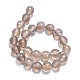 Chapelets de perles en agate grise naturelle X-G-G067-8mm-1-3