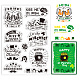 GLOBLELAND Clover Shamrock Clear Stamps Clover Silicone Stamps Irish Shamrock Clear Stamp for DIY Scrapbooking Photo Album Cards 6.3x4.33x0.12inch DIY-WH0448-0413-1