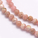 Chapelets de perles en rhodonite naturelle G-F509-41-4mm-4