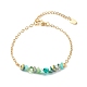 Bracelets de perles de verre galvanoplastie BJEW-JB06574-04-1