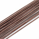 アイアン製ワイヤー  ココナッツブラウン  20ゲージ  0.8mm  約2.62フィート（80cm）/連  1連/袋 MW-S002-01B-0.8mm-1