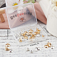 Beebeecraft 40Pcs 2 Sizes Bead Cap Pendant Bails 24K Gold & 925 Sterling Silver Plated Eye Pin Bails Pearl Pendant Connector for Pendant Necklace Jewelry Making FIND-BBC0001-12-7