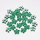 Back Plated Faceted Flower Taiwan Acrylic Rhinestone Beads ACRT-M05-8-01-1
