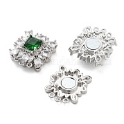 Латунные микро проложить кубического циркония магнитные застежки KK-C066-06P
