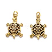 Латунные микро проложить кубического циркония подвески ZIRC-O039-20G