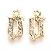 Латунные микро проложить кубического циркония подвески KK-N261-104B-G