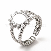 304 кольцо из нержавеющей стали с открытыми кольцами для защиты от солнца RJEW-B027-23P