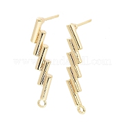 Brass Stud Earring Finding KK-C031-22G