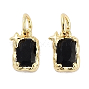 Латунные микро проложить кубического циркония подвески KK-C051-10G-01