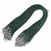 Воском хлопка ожерелье шнура материалы MAK-S032-1.5mm-B03