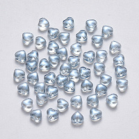 Perle di vetro verniciate a spruzzo trasparente&nbsp;GLAA-R211-02-D04