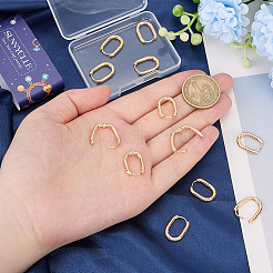 16 boucles d'oreilles créoles en acier inoxydable 304&nbsp;EJEW-SC0002-30