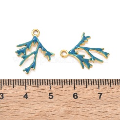 Pendentifs en acier inoxydable 304 émaillés&nbsp;STAS-Q119-12G-01