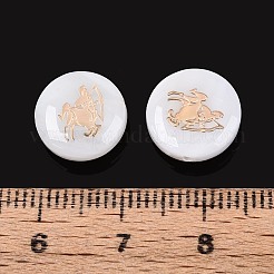 Natürlichen Süßwasser-Muschelperlen&nbsp;SHEL-N037-02I-G