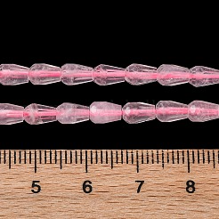 Natürlichen Rosenquarz Perlen Stränge&nbsp;G-C080-B02-01A