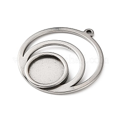 Cabochon pendenti in acciaio inossidabile 304&nbsp;LS-STAS-Z201-03P