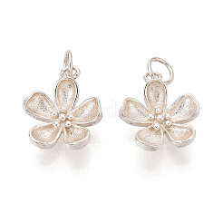 925 Blumenanhänger aus Sterlingsilber.&nbsp;STER-T009-03S