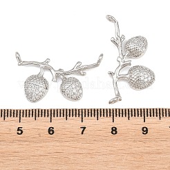 Messing micro pave klare zirkonia anhänger&nbsp;KK-K340-44P