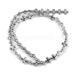 Fili di perline di ematite sintetica non magnetica elettrolitica&nbsp;G-K375-E03-02