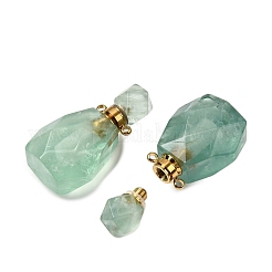 Natürliche grüne Fluorit Parfümflaschenanhänger&nbsp;G-B149-02G-06