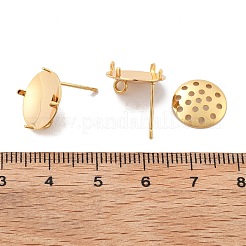 Messing Ohrstecker Ohrring Zubehörse&nbsp;X-KK-K382-16A-G