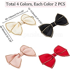 Ahademaker 8 stücke 4 farben polyester bowknots ornament zubehör&nbsp;AJEW-GA0005-45