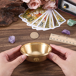 Opferschale aus Messing für die Altarmeditation&nbsp;AJEW-WH20816-262C