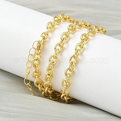 Colliers à chaîne en laiton de 5 mm pour femmes&nbsp;NJEW-K271-12G