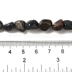 Brins de perles de jade en soie dorée naturelle&nbsp;G-B078-D24-01