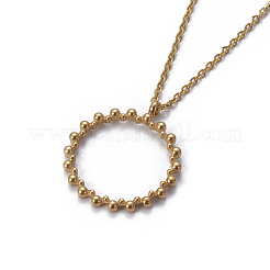 (vente d'usine de bijoux) Colliers pendentifs en acier inoxydable 304&nbsp;NJEW-E141-32