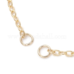 Armbandherstellung mit 2 mm Messingkabelkette und Schiebemechanismus&nbsp;AJEW-JB01560