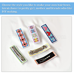 Pinces à cheveux bricolage kits de fabrication de point de croix&nbsp;DIY-WH0304-312