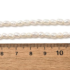 Fili di perle di perle d'acqua dolce coltivate naturali&nbsp;PEAR-I007-01O-01B