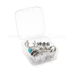 9 pièces 9 bagues en alliage réglables de style&nbsp;RJEW-LS0001-16AS