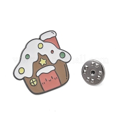 Weihnachtsthema Zinklegierung Emaille Pin Brosche für Rucksack Kleidung&nbsp;JEWB-R003-02EB-07