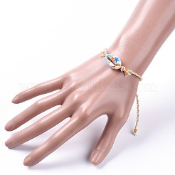 Braccialetti di perline intrecciati regolabili&nbsp;BJEW-JB05152-03