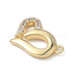 Pendentifs avec zircon cubiques à micro-pavés en laiton&nbsp;KK-Q091-04A-G