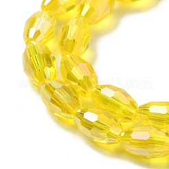 Trasparenti perle di vetro placca fili&nbsp;EGLA-A037-T6x8mm-B07