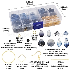 DIY-Sets zur Herstellung von Blumenglasanhängern und Ohrringen&nbsp;DIY-FS0009-01
