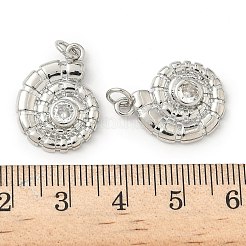 Pendentifs avec zircon cubiques à micro-pavés en laiton&nbsp;KK-Z120-47P