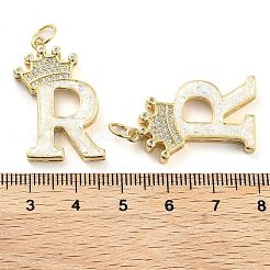 Pendentifs en laiton zircon cubique transparent&nbsp;KK-G498-01R-02