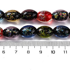 Handgefertigte Stränge aus dichroitischen Folienglasperlen&nbsp;DICH-U001-12J