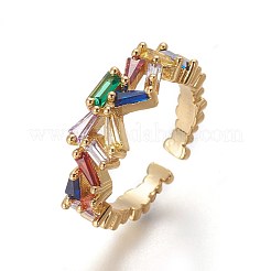Anillos del manguito de óxido de circonio cúbico&nbsp;RJEW-P074-13G