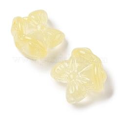 Perles de verre transparentes peintes en aérosol&nbsp;GLAA-Z011-06D