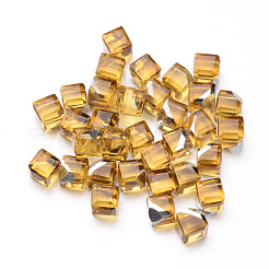Cabochons di vetro cubo sfaccettato&nbsp;GGLA-L007C-04