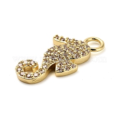 Colgante micropavé cubic zirconia de latón&nbsp;KK-L229-061G