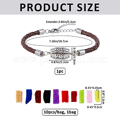 1 Stück Armband mit Parfümdiffusorsäule aus Edelstahl 304&nbsp;BJEW-FG0001-08B