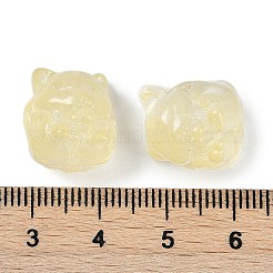 Perles de verre transparentes peintes en aérosol&nbsp;X1-GLAA-H035-01G