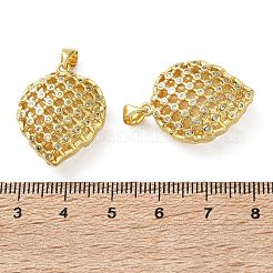 Pendentifs en laiton zircon cubique transparent&nbsp;KK-D221-19G-08
