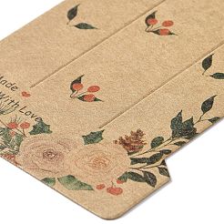 Schede espositive per fermagli per capelli in carta kraft&nbsp;DIY-B061-06A-05